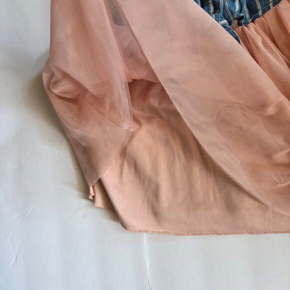 Guess Short Sleeve Denim Tulle Dress Size 4T - Picture 7 of 10